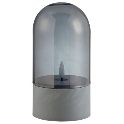 Brilliant - 2er-Set LED-Kerzen ILLUSION LED/2xAA IP44 grau/rauchschwarz