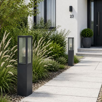 Brilliant - Außenleuchte GETTA 1xE27/20W/230V 50 cm IP44 schwarz