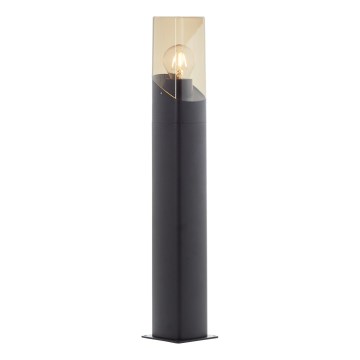 Brilliant - Außenleuchte MINOU 1xE27/10W/230V 60 cm IP44 schwarz/rauchig
