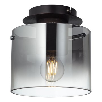 Brilliant - Deckenleuchte BETH 1xE27/60W/230V Ø 20 cm schwarz/rauchfarben
