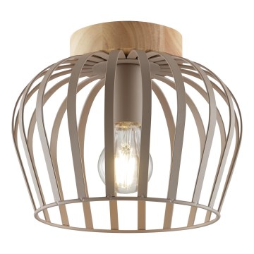 Brilliant - Deckenleuchte NORDIC CAGE 1xE27/20W/230V Ø 25 cm beige