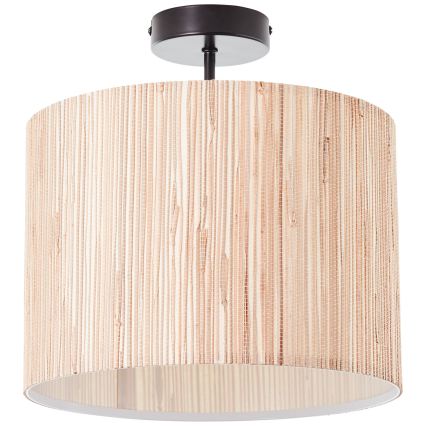 Brilliant - Deckenleuchte WIMEA 1xE27/52W/230V Ø 30 cm schwarz/beige