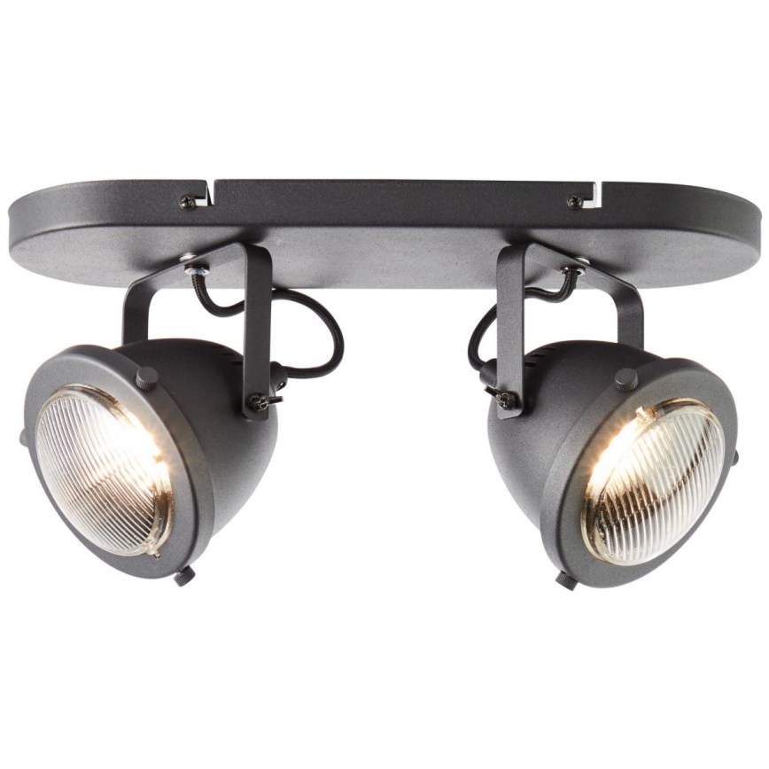 Brilliant - Deckenspot CARMEN 2xGU10/5W/230V schwarz