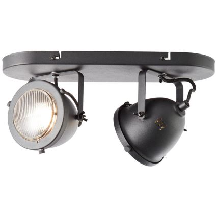 Brilliant - Deckenspot CARMEN 2xGU10/5W/230V schwarz