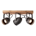 Brilliant - Deckenstrahler CROWTON 3xGU10/6W/230V Kiefer