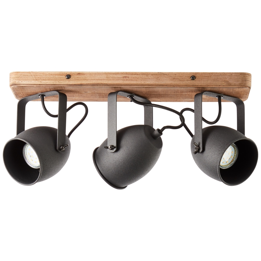 Brilliant - Deckenstrahler CROWTON 3xGU10/6W/230V Kiefer