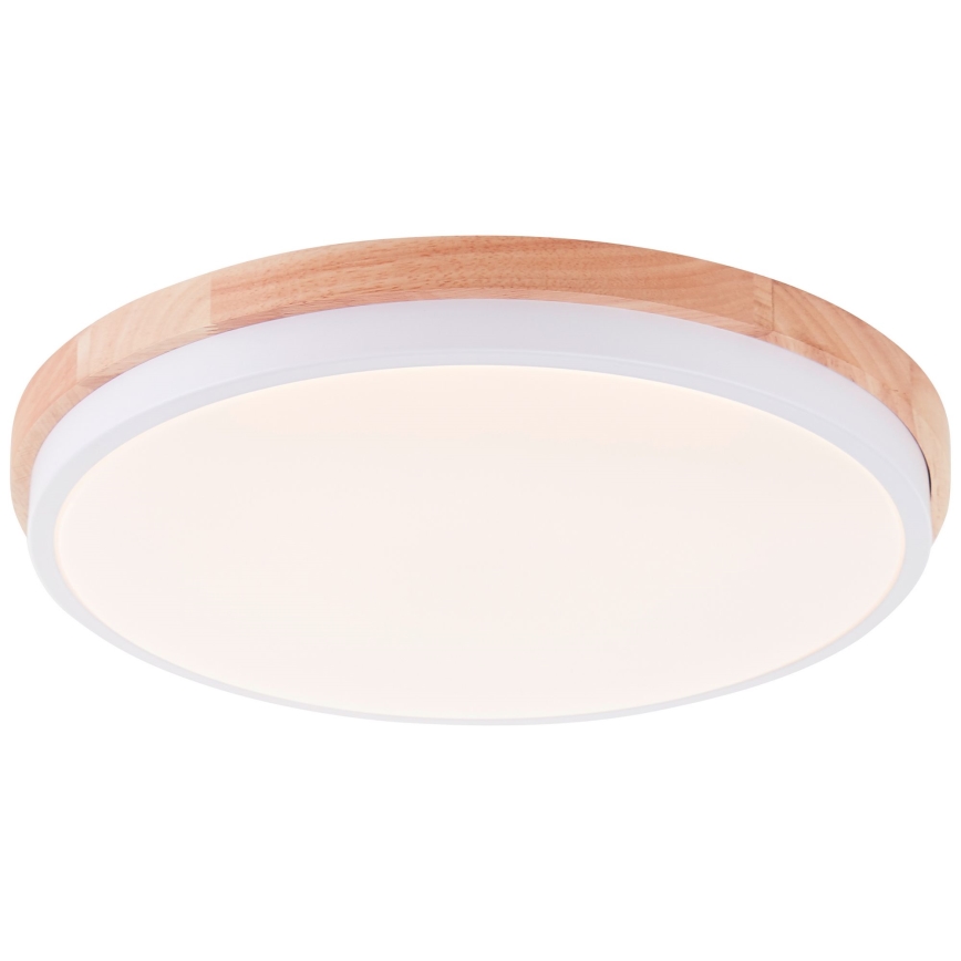 Brilliant - Dimmbare LED-Deckenleuchte BAARLO LED/24W/230V d 35 cm weiß/Gummibaum