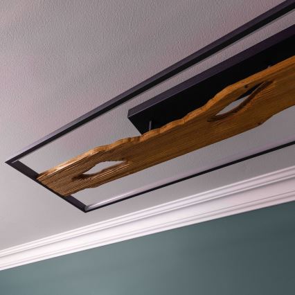 Brilliant - Dimmbare LED-Deckenleuchte CHAUMONT LED/48W/230V Gummibaum - FSC-zertifiziert