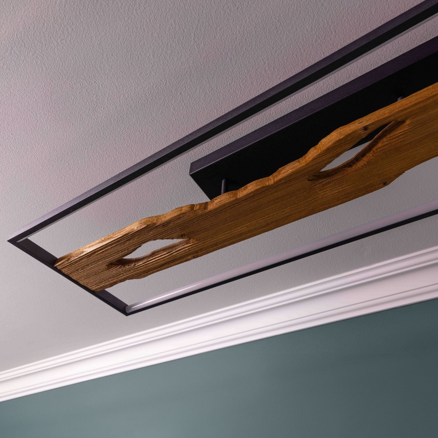 Brilliant - Dimmbare LED-Deckenleuchte CHAUMONT LED/48W/230V Gummibaum - FSC-zertifiziert