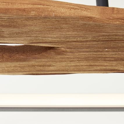 Brilliant - Dimmbare LED-Deckenleuchte CHAUMONT LED/48W/230V Gummibaum - FSC-zertifiziert