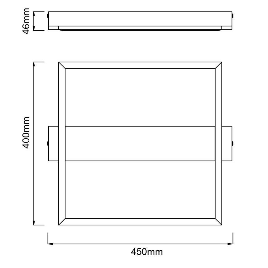 Brilliant - Dimmbare LED-Deckenleuchte LONEOS LED/24W/230V 3000K 45x40 cm