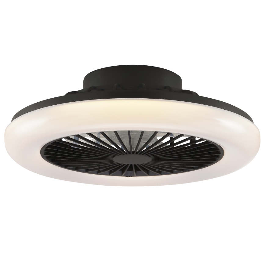 Brilliant - dimmbare LED-Deckenleuchte mit Ventilator MONTERO LED/20W/230V 2700-6500K Ø 42 cm schwarz + Fernbedienung