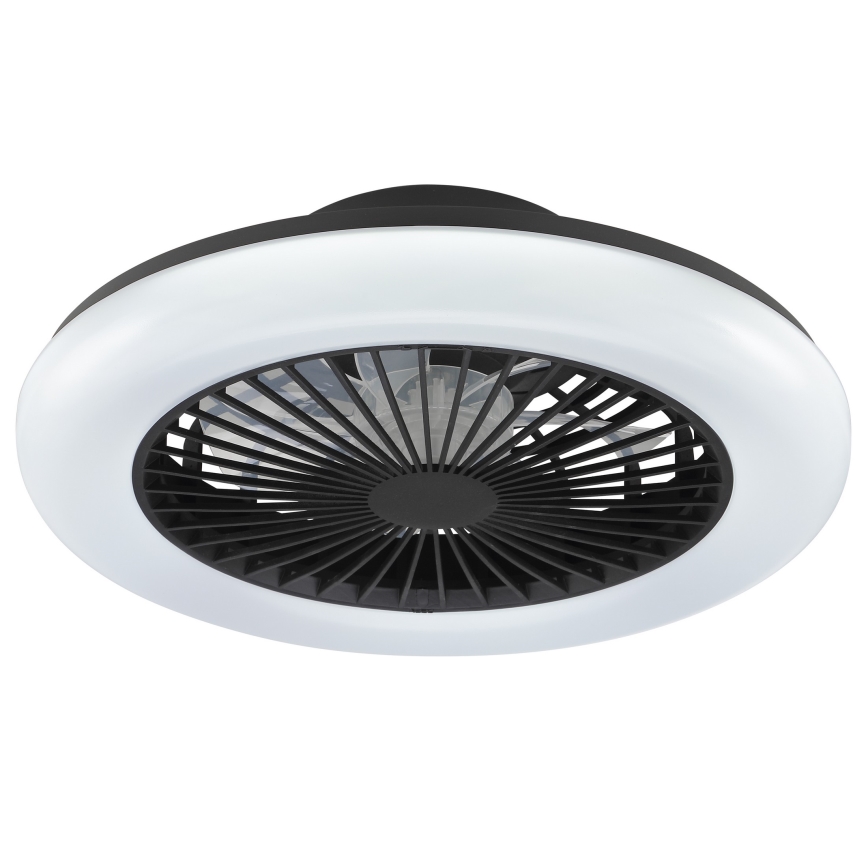 Brilliant - dimmbare LED-Deckenleuchte mit Ventilator MONTERO LED/20W/230V 2700-6500K Ø 42 cm schwarz + Fernbedienung