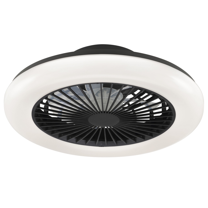 Brilliant - dimmbare LED-Deckenleuchte mit Ventilator MONTERO LED/20W/230V 2700-6500K Ø 42 cm schwarz + Fernbedienung