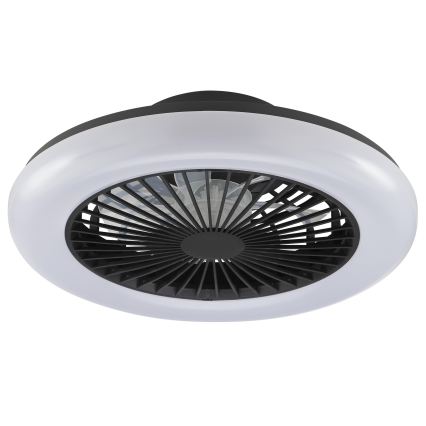 Brilliant - dimmbare LED-Deckenleuchte mit Ventilator MONTERO LED/20W/230V 2700-6500K Ø 42 cm schwarz + Fernbedienung