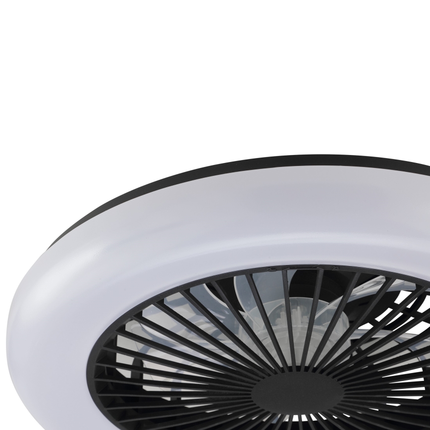 Brilliant - dimmbare LED-Deckenleuchte mit Ventilator MONTERO LED/20W/230V 2700-6500K Ø 42 cm schwarz + Fernbedienung
