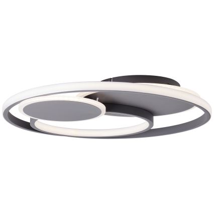 Brilliant - Dimmbare LED-Deckenleuchte RUNDA LED/50W/230V 3000-6500K schwarz + Fernbedienung