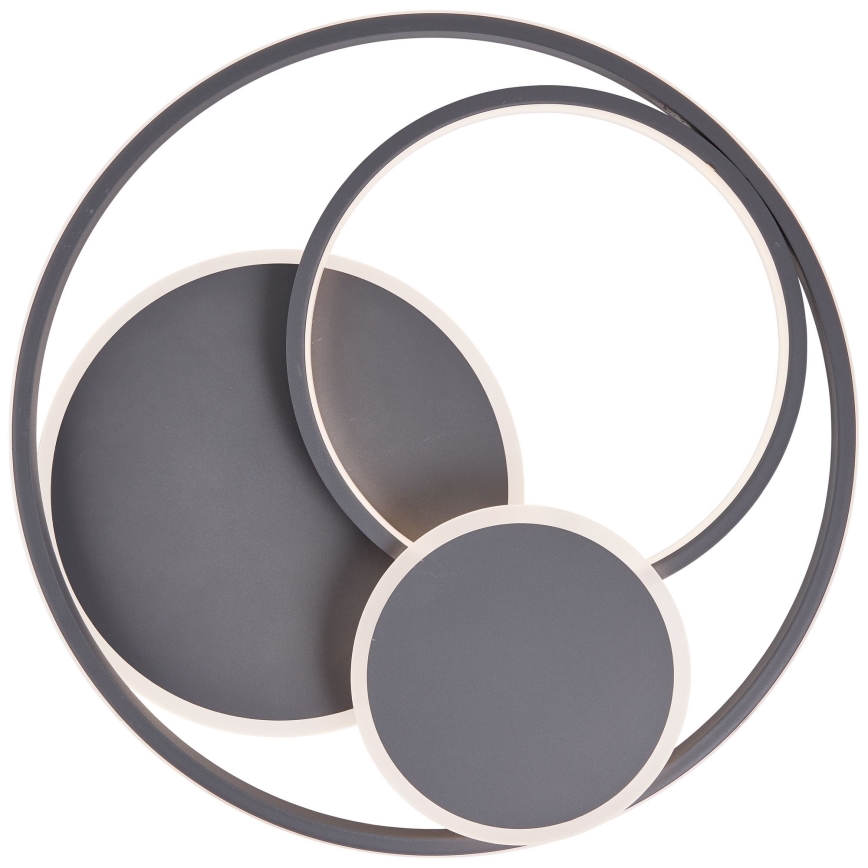 Brilliant - Dimmbare LED-Deckenleuchte RUNDA LED/50W/230V 3000-6500K schwarz + Fernbedienung