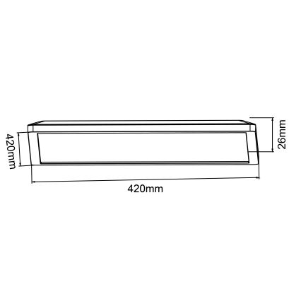 Brilliant - LED-dimmbare Deckenleuchte SORELL LED/24/230V 3000-6500K 42x42 cm schwarz + Fernbedienung