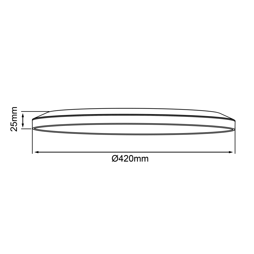 Brilliant - Dimmbare LED-Deckenleuchte SORELL LED/24/230V 3000–6500 K Ø 42 cm weiß + Fernbedienung