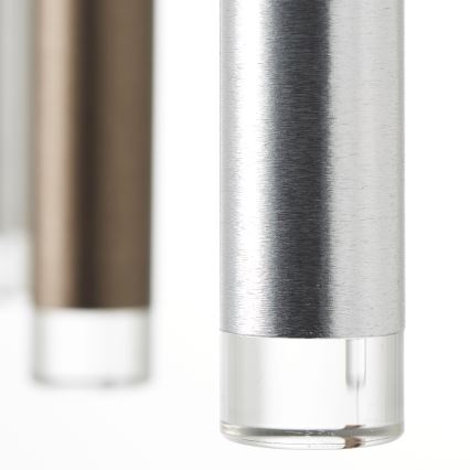 Brilliant - LED-dimmbare Pendelleuchte an Kabel CEMBALO LED/60W/230V mattchrom/schwarz/braun