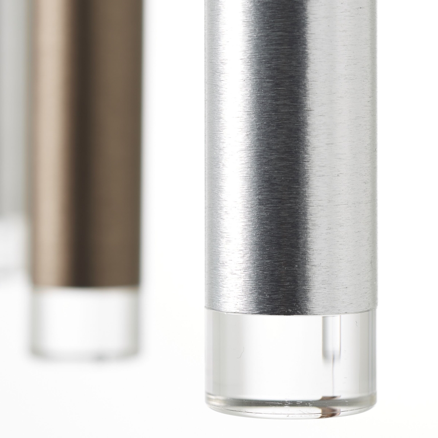 Brilliant - LED-dimmbare Pendelleuchte an Kabel CEMBALO LED/60W/230V mattchrom/schwarz/braun