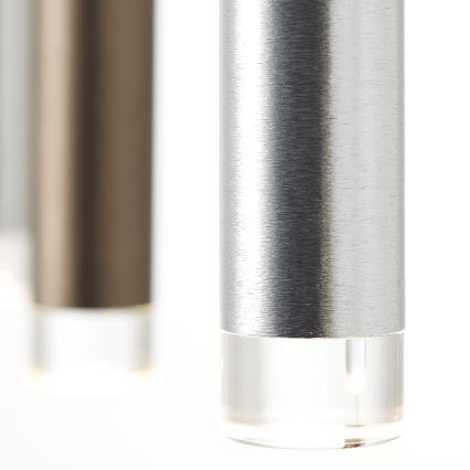 Brilliant - LED-dimmbare Pendelleuchte an Kabel CEMBALO LED/60W/230V mattchrom/schwarz/braun