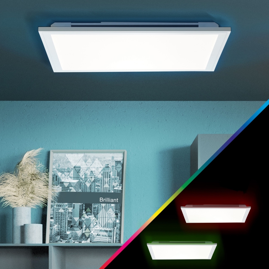 Brilliant - Dimmbare LED-RGBW-Deckenleuchte ALLIE LED/24W/230V 2700-6500K + Fernbedienung