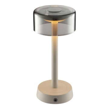 Brilliant - Dimmbare, wiederaufladbare LED-Tischleuchte für den Außenbereich mit Touch-Bedienung RAZOR LED/2,5W/5V 2700K 2600 mAh IP44 grau