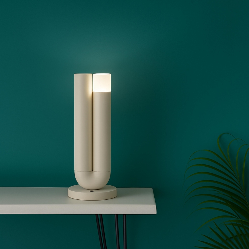 Brilliant - LED-dimmbare, wiederaufladbare, touchgesteuerte Außen-Tischlampe SAYU LED/2,5W/5V 2700K 2600 mAh IP44 grau