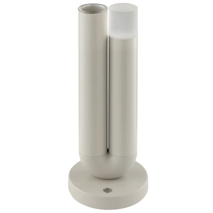 Brilliant - LED-dimmbare, wiederaufladbare, touchgesteuerte Außen-Tischlampe SAYU LED/2,5W/5V 2700K 2600 mAh IP44 grau