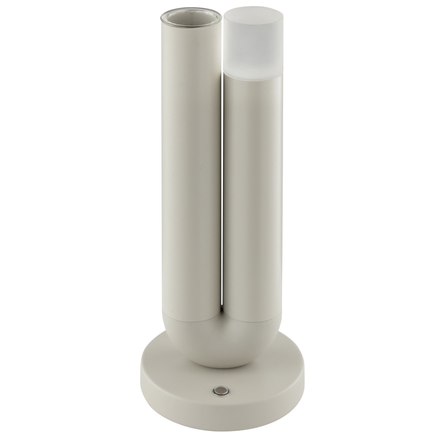Brilliant - LED-dimmbare, wiederaufladbare, touchgesteuerte Außen-Tischlampe SAYU LED/2,5W/5V 2700K 2600 mAh IP44 grau
