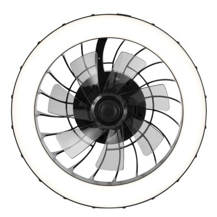 Brilliant - LED RGBW dimmbarer Deckenventilator mit Licht FANORA LED/30W/230V 2700-6500K Ø 46 cm schwarz + Fernbedienung