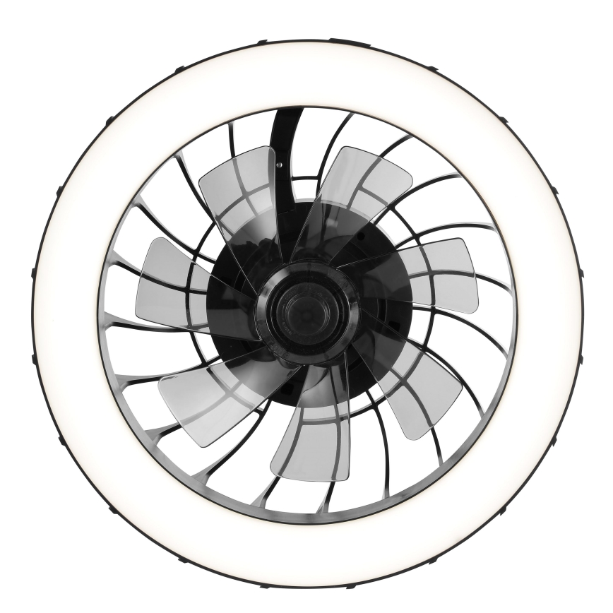 Brilliant - LED RGBW dimmbarer Deckenventilator mit Licht FANORA LED/30W/230V 2700-6500K Ø 46 cm schwarz + Fernbedienung