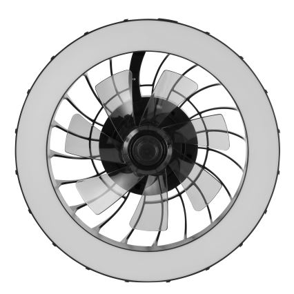 Brilliant - LED RGBW dimmbarer Deckenventilator mit Licht FANORA LED/30W/230V 2700-6500K Ø 46 cm schwarz + Fernbedienung