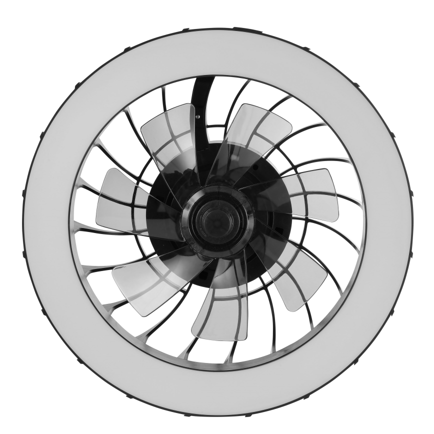 Brilliant - LED RGBW dimmbarer Deckenventilator mit Licht FANORA LED/30W/230V 2700-6500K Ø 46 cm schwarz + Fernbedienung