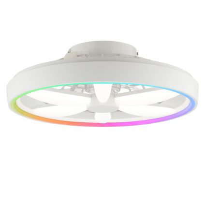 Brilliant - LED RGBW dimmbarer Deckenventilator mit Licht GAIANO LED/48W/230V 2700-6500K Weiß + Fernbedienung