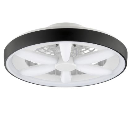 Brilliant - LED RGBW dimmbarer Deckenventilator mit Licht GAIANO LED/48W/230V 2700-6500K Schwarz + Fernbedienung