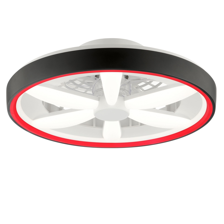 Brilliant - LED RGBW dimmbarer Deckenventilator mit Licht GAIANO LED/48W/230V 2700-6500K Schwarz + Fernbedienung