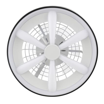 Brilliant - LED RGBW dimmbarer Deckenventilator mit Licht GAIANO LED/48W/230V 2700-6500K Schwarz + Fernbedienung