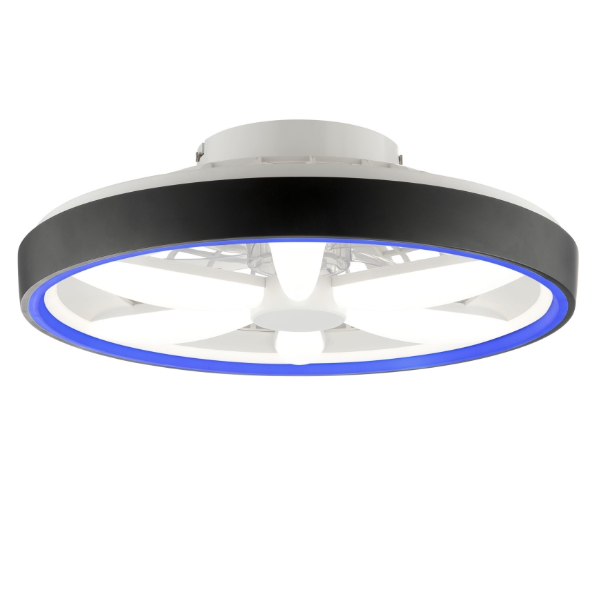 Brilliant - LED RGBW dimmbarer Deckenventilator mit Licht GAIANO LED/48W/230V 2700-6500K Schwarz + Fernbedienung