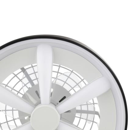 Brilliant - LED RGBW dimmbarer Deckenventilator mit Licht GAIANO LED/48W/230V 2700-6500K Schwarz + Fernbedienung