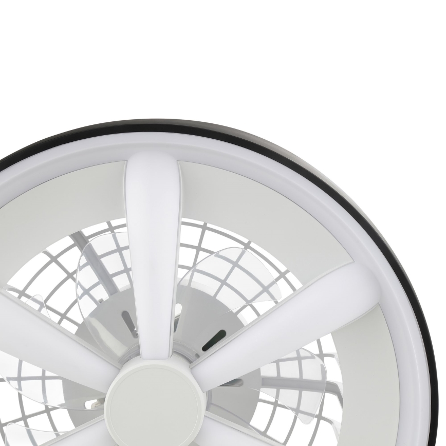 Brilliant - LED RGBW dimmbarer Deckenventilator mit Licht GAIANO LED/48W/230V 2700-6500K Schwarz + Fernbedienung