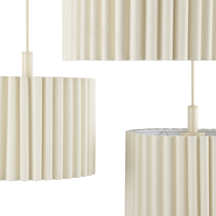 Brilliant - Hängeleuchte an Kabeln VELIN 3xE27/20W/230V Ø 61 cm cremefarben
