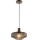 Brilliant - Hängeleuchte LYN an Kabel, 1xE27/20W/230V, Ø 28 cm, braun/rauchbraun
