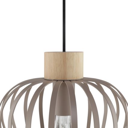 Brilliant - Hängeleuchte NORDIC CAGE 3xE27/20W/230V, beige