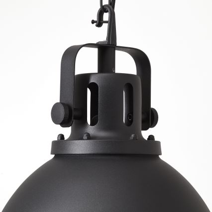Brilliant - Kronleuchter mit Kette JESPER GLAS 1xE27/60W/230V schwarz