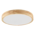Brilliant - LED-Badezimmer-Deckenleuchte MOREEN LED/18W/230V 2700/4000/6500K pr. 34 cm IP44 Gummibaumholz