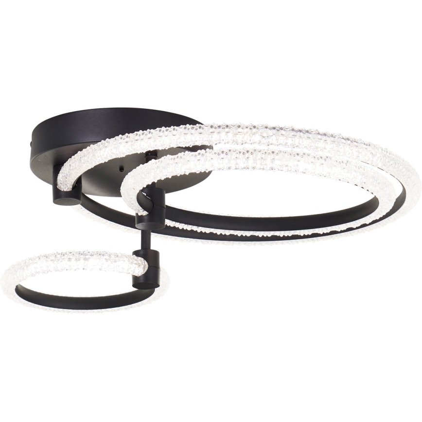 Brilliant - LED Deckenlampe AYDIN dimmbar LED/34W/230V 3000-6500K schwarz + Fernbedienung