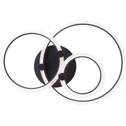 Brilliant - LED Deckenlampe AYDIN dimmbar LED/34W/230V 3000-6500K schwarz + Fernbedienung